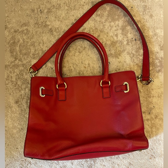 Micheal Kors Hamilton tote bag in red, perfect condition - Picture 2 of 5